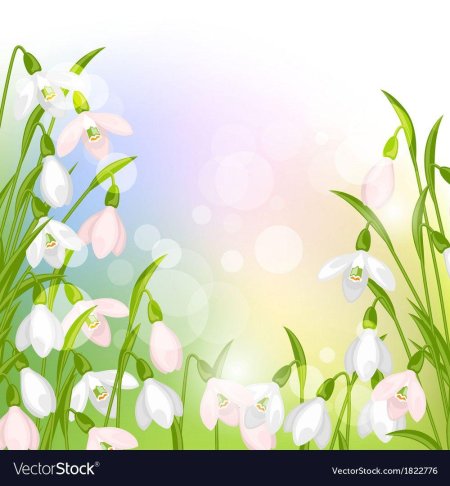 Рамка с весенними цветами