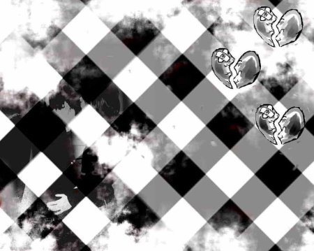 Черно белая клетка