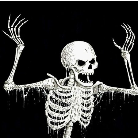 Скелет на аву