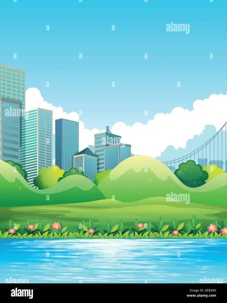 Фон для мультика город