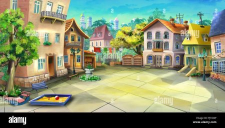 Мультяшный двор