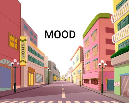 Мультяшная улица