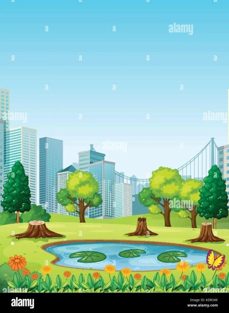 Городской парк вектор
