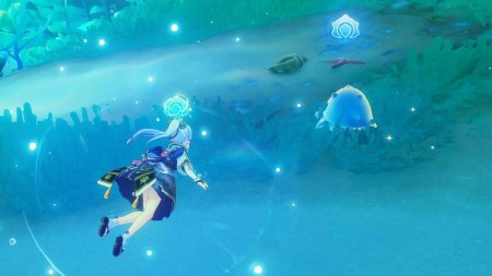 Фонтейн под водой