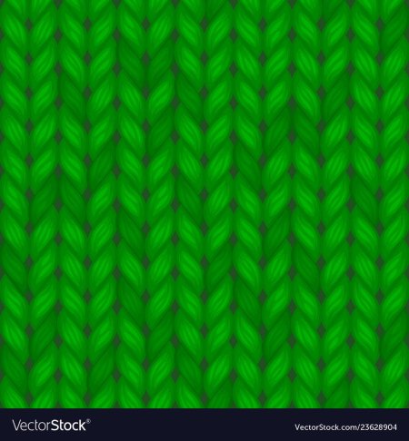 Вязаное полотно зеленое