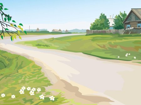 Мультяшный пейзаж