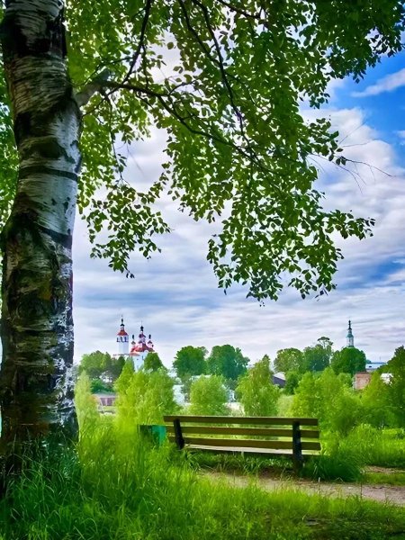 Русь река береза храм