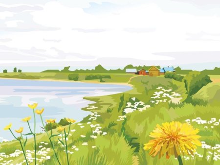 Мультяшные пейзажи