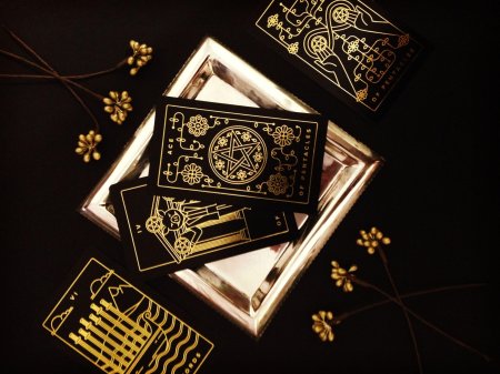 Колода Таро золотые нити