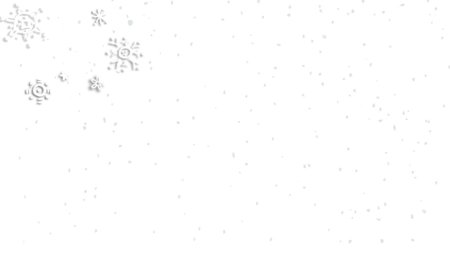 Падающие снежинки на прозрачном фоне