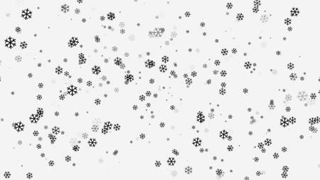 Снежинки на прозрачном фоне