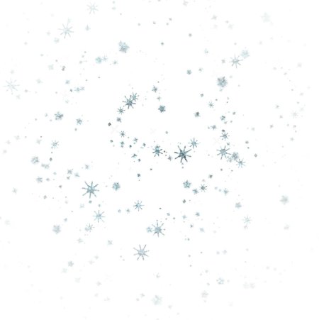 Падающие снежинки на прозрачном фоне