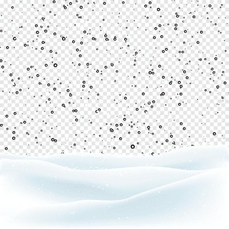 Снегопад на белом фоне