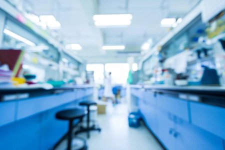 Фон лаборатории тёмный монотонный