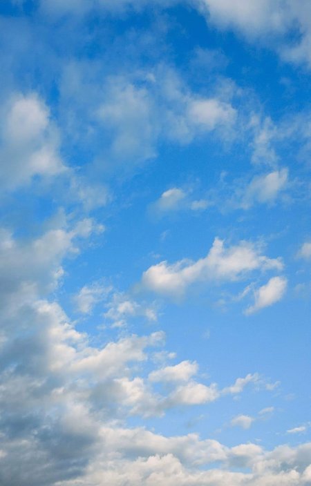 Облака голубое небо