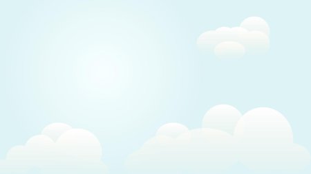 Фон голубой с облаками