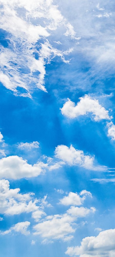 Облака голубое небо