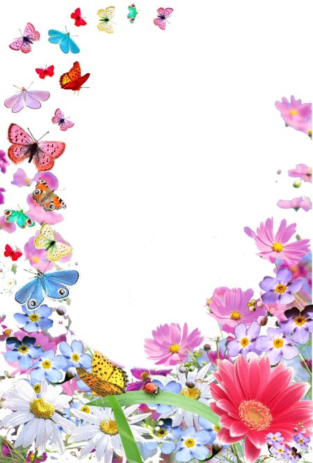 Рамка с цветами