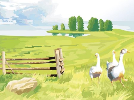 Деревенский пейзаж