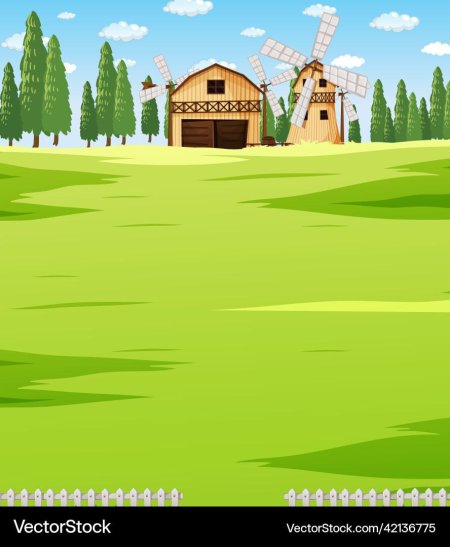 Фон ферма для детей без животных