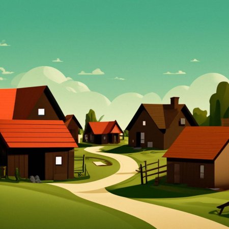 Деревенский пейзаж