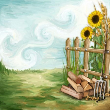 Деревенский фон