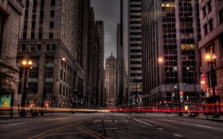 Night city street