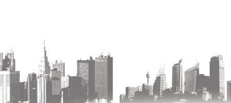 Город на белом фоне