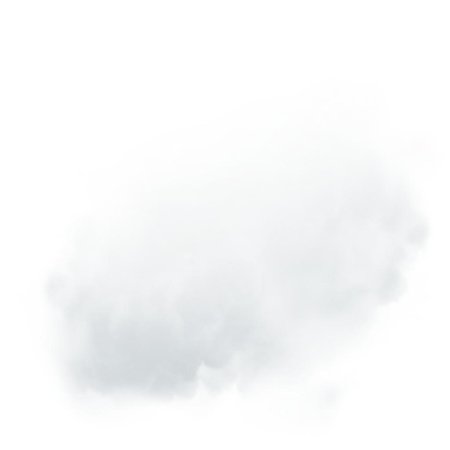 Белый туман на прозрачном фоне