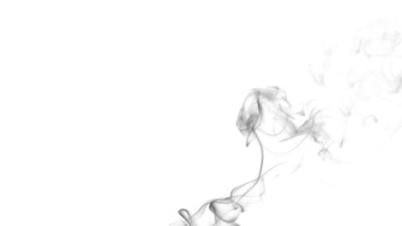 Дым от сигареты на белом фоне