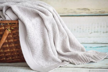 Плед вязаный