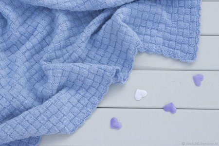 Плед детский вязаный