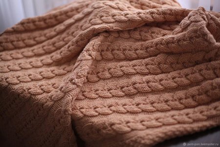 Плед вязаный