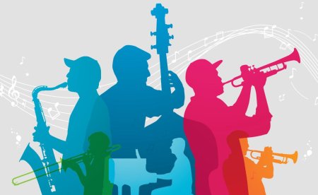 Силуэты музыкантов