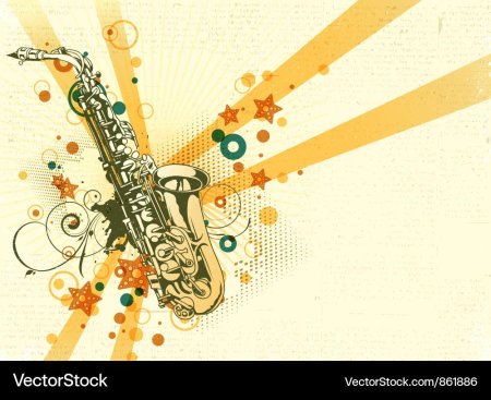 Абстракция с музыкальными инструментами