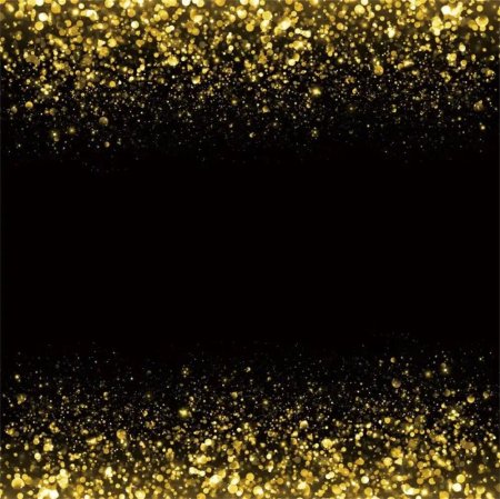 Черно золотые блестки