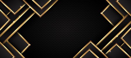Фон черное с золотом