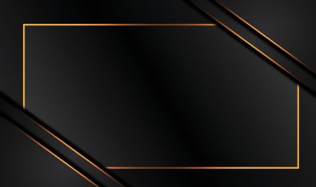 Черный фон с золотой рамкой