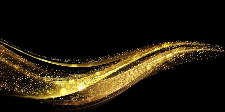 Фон золотой с черным