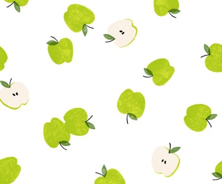 Зеленое яблоко паттерн