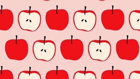 Яблоки мультяшные