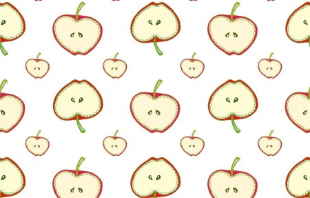 Паттерн яблоки вектор