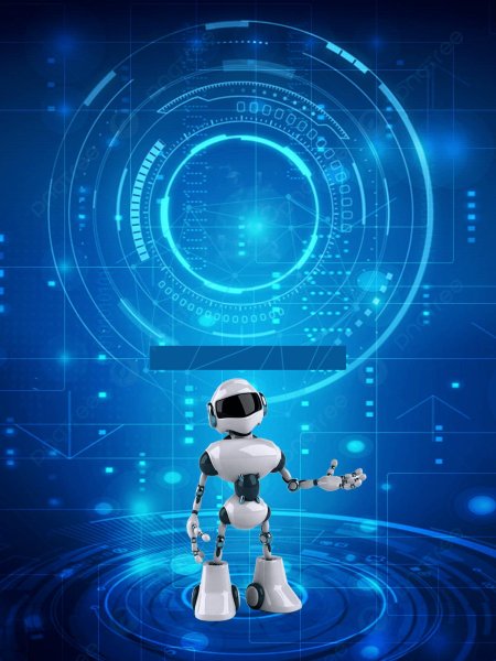 Фон робототехника вертикальный