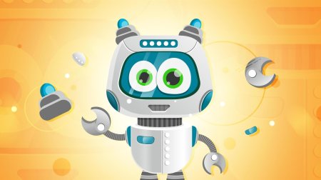 Робот мультяшный