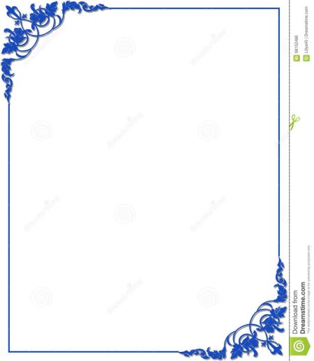 Рамка синяя