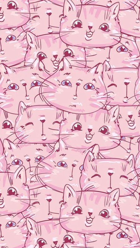 Фон с котами бесшовный