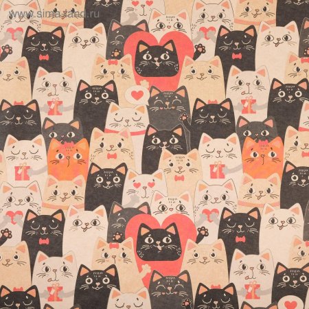 Обёрточная бумага с котами