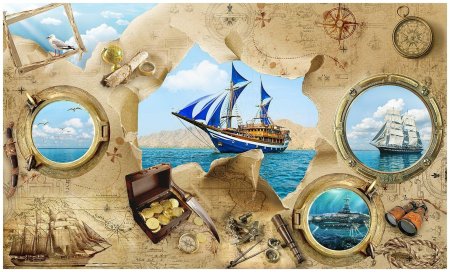 Коллаж морская тематика