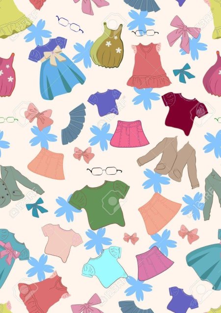 Детские одежды фон