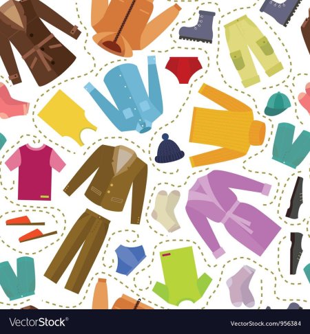 Теплая одежда вектор